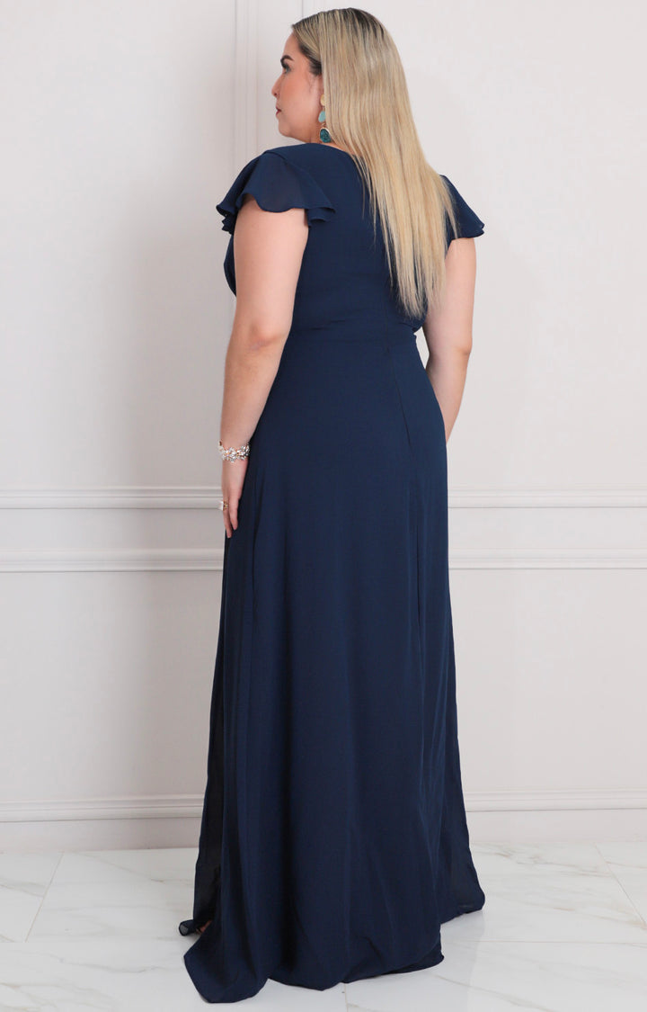 Vestido largo liso - VESTIDO LARGO CURVY Boutiquemirel 