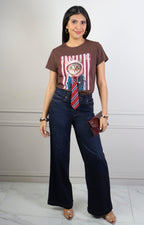 Blusa estampado gráfico 3D