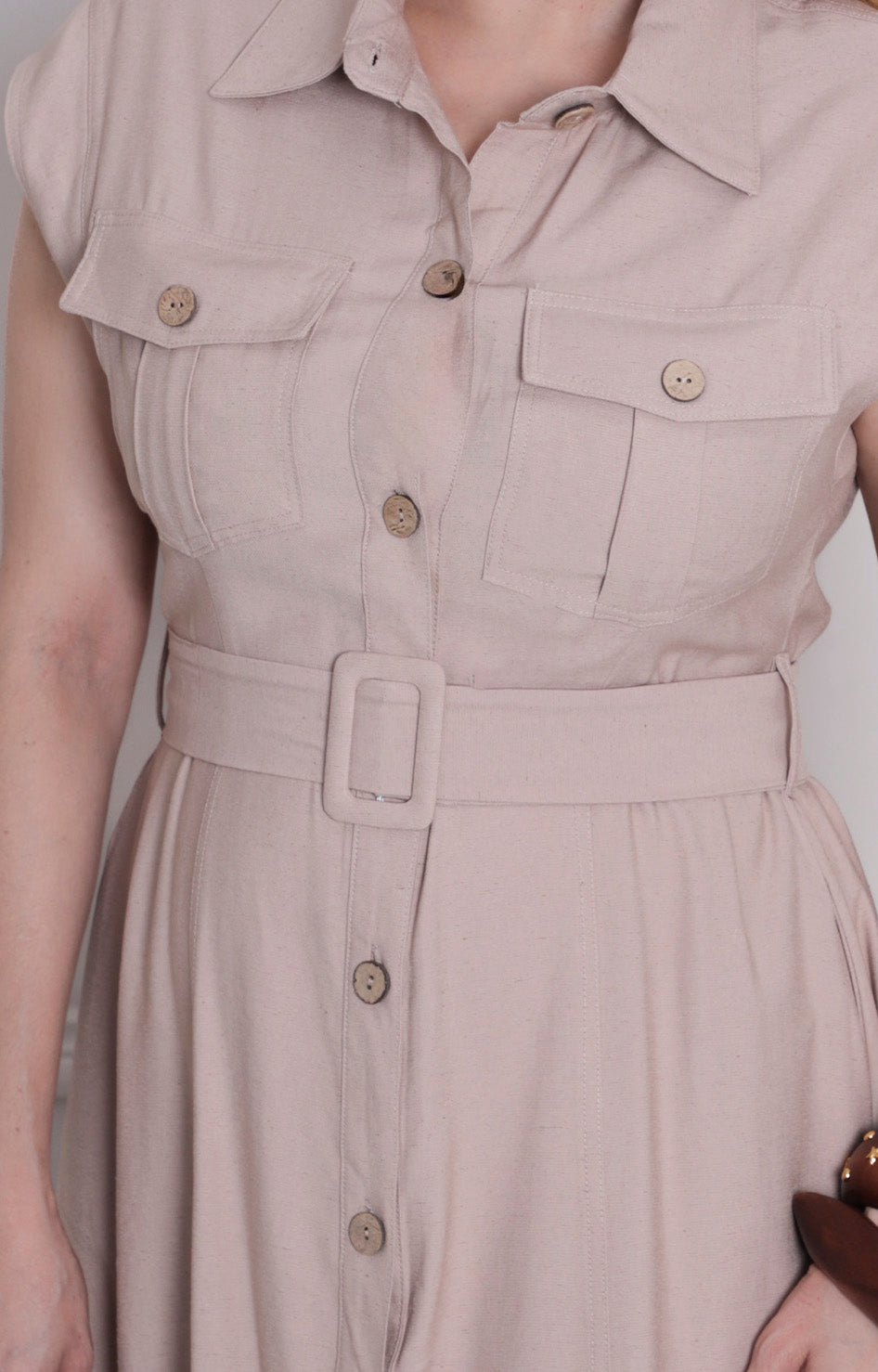 Vestido largo de botones - VESTIDO LARGO REGULAR Boutiquemirel 
