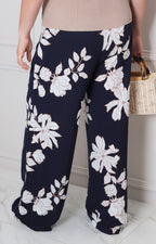 Pantalòn azul estampado - PANTALON CURVY Boutiquemirel 