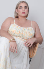 Vestido estampado de flores - VESTIDO LARGO CURVY Boutiquemirel 