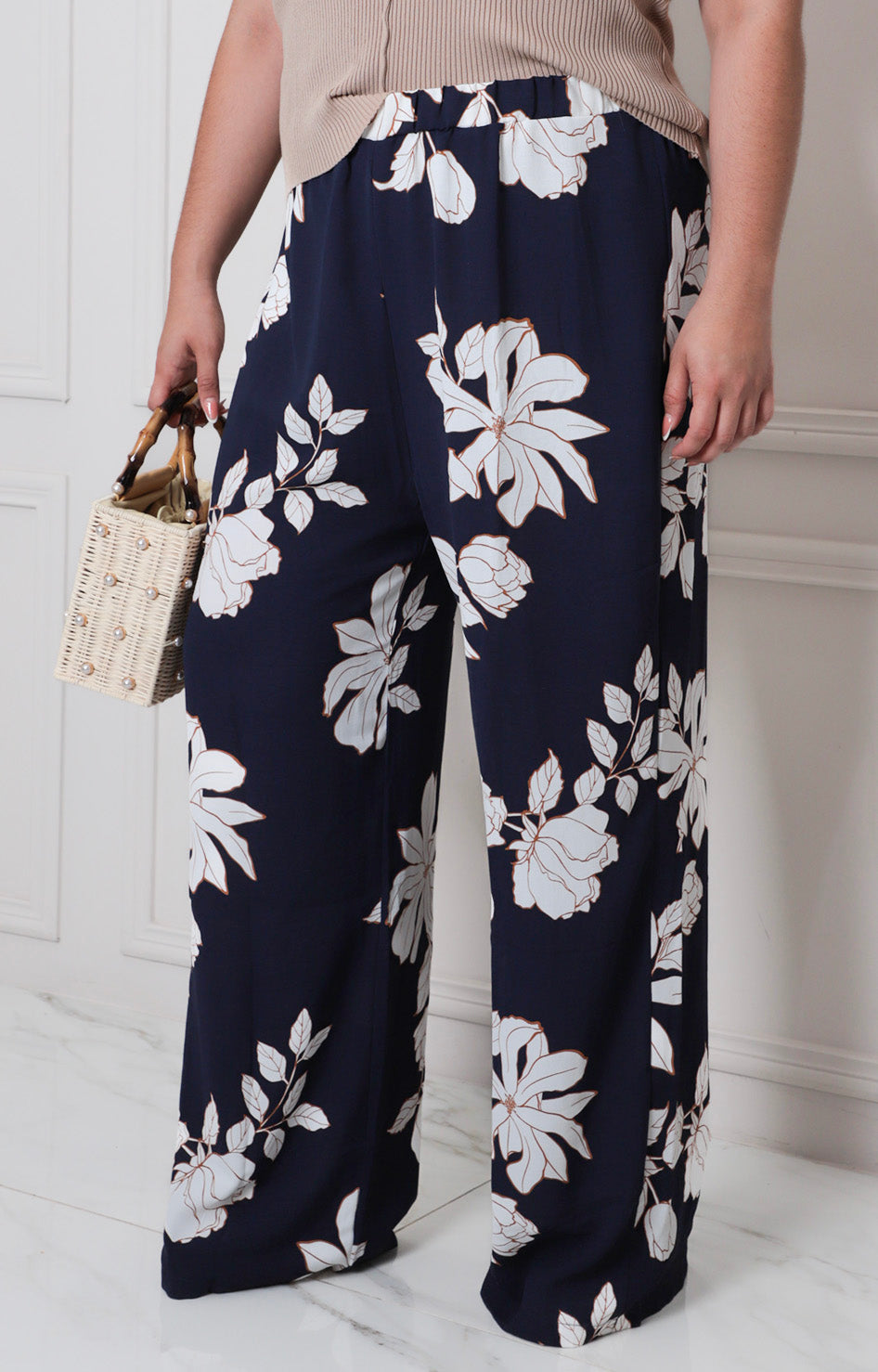 Pantalòn azul estampado - PANTALON CURVY Boutiquemirel 