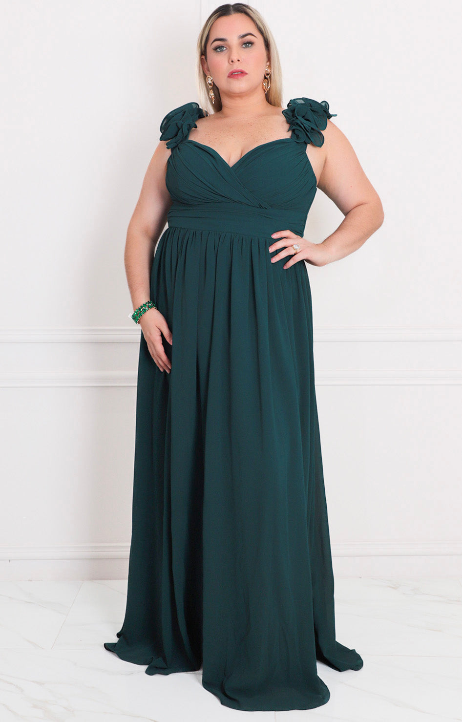 Vestido largo de tirantes - VESTIDO LARGO CURVY Boutiquemirel 