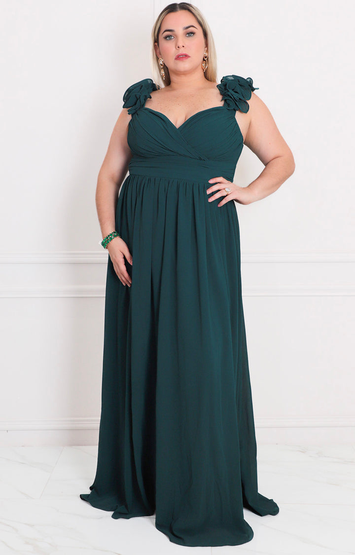 Vestido largo de tirantes - VESTIDO LARGO CURVY Boutiquemirel 