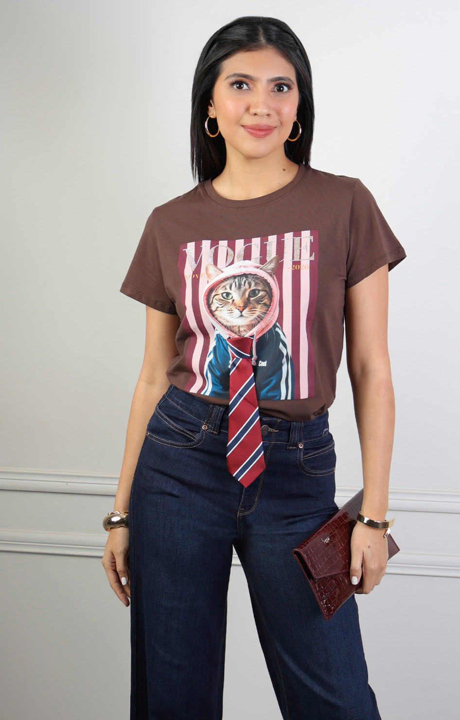 Blusa estampado gráfico 3D