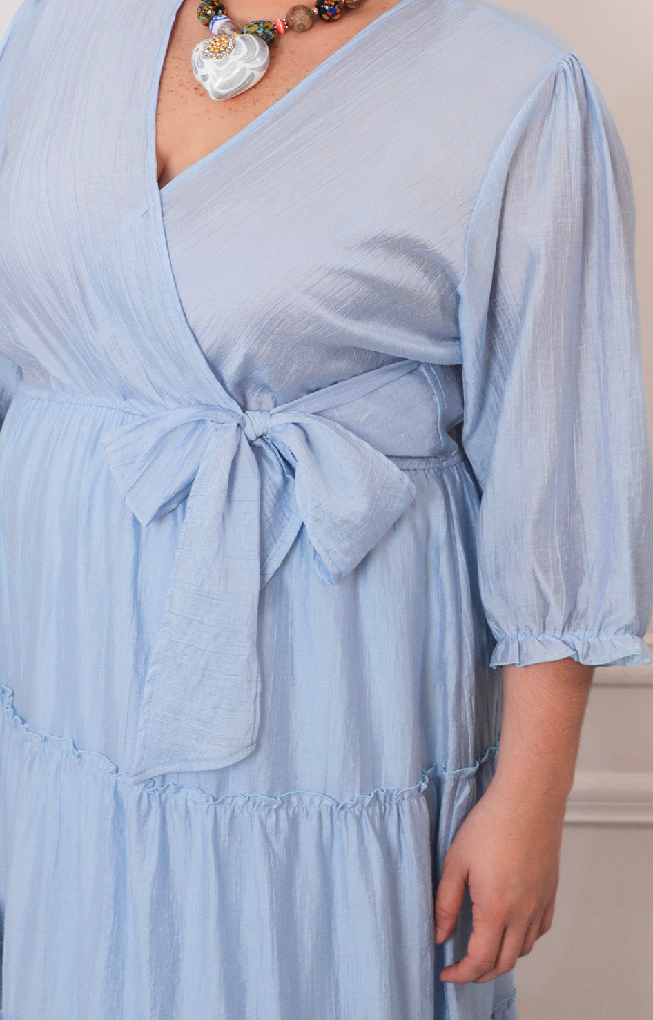 Vestido largo azul - VESTIDO LARGO CURVY Boutiquemirel 