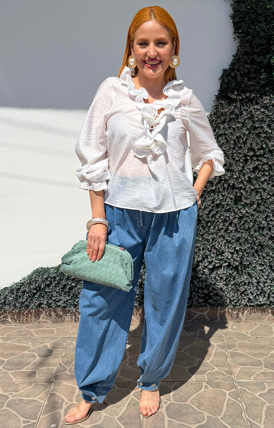 Blusa con detalle 3D - BLUSAS REGULAR Boutiquemirel 