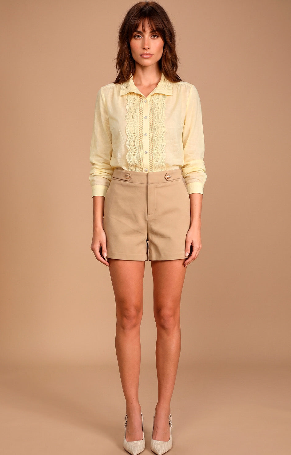 Short con detalle dorado - SHORT REGULAR Boutiquemirel 