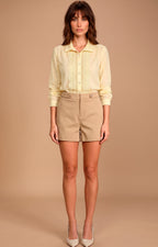 Short con detalle dorado - SHORT REGULAR Boutiquemirel 