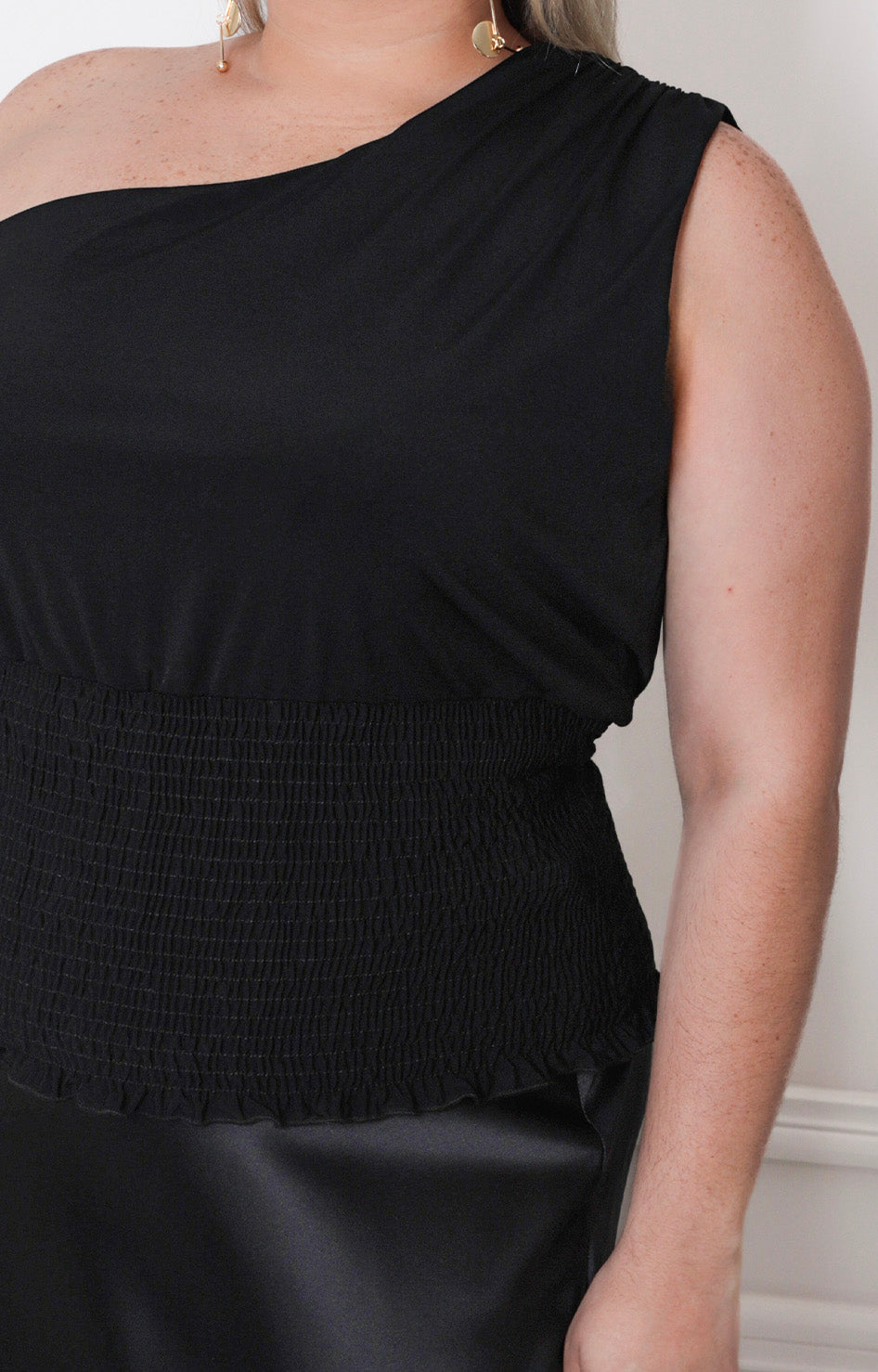 Blusa negra asimétrico - BLUSAS CURVY Boutiquemirel 