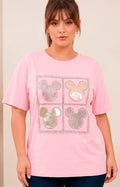 Blusa con aplicaciones de brillos - BLUSAS CURVY Boutiquemirel 