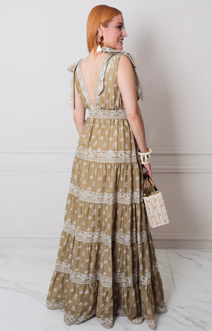 Vestido estampado de tirantes - VESTIDO LARGO REGULAR Boutiquemirel 