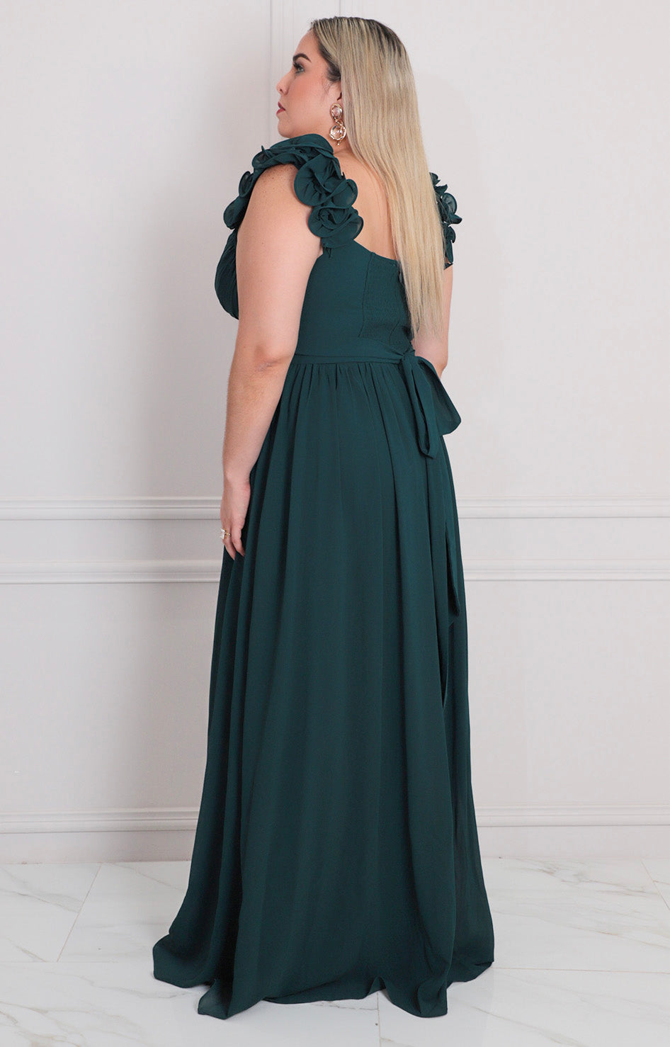 Vestido largo de tirantes - VESTIDO LARGO CURVY Boutiquemirel 