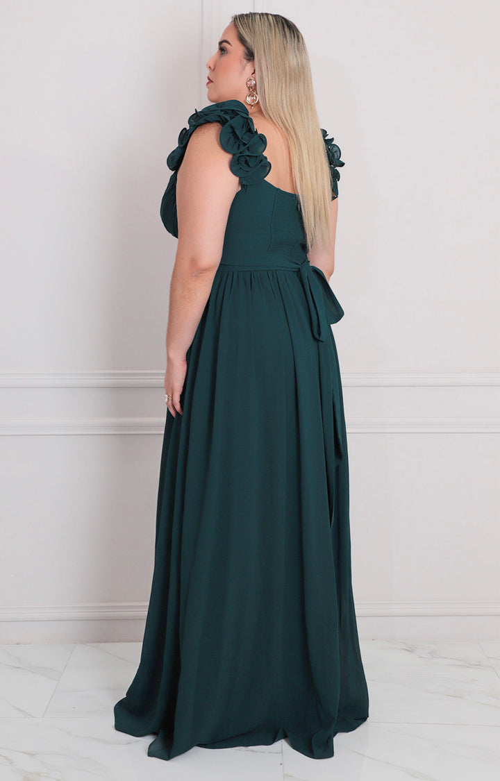 Vestido largo de tirantes - VESTIDO LARGO CURVY Boutiquemirel 