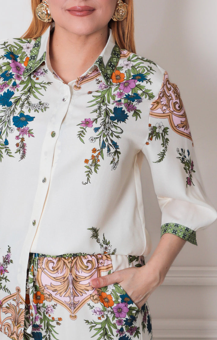 Conjunto beige estampado - CONJUNTO REGULAR Boutiquemirel 