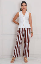 Blusa blanca con botones