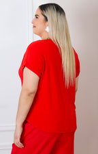 Blusa básica de corte relajado