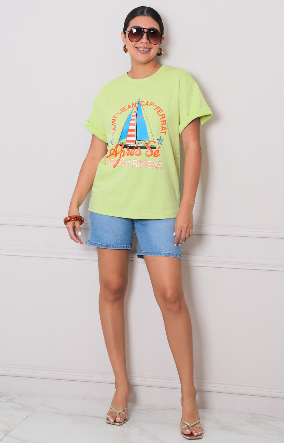 Blusa verde estampada - BLUSAS REGULAR Boutiquemirel 