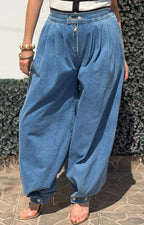 Pantalón de mezclilla tipo globo - PANTALON MEZCLILLA REGULAR Boutiquemirel 