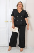 Conjunto negro liso