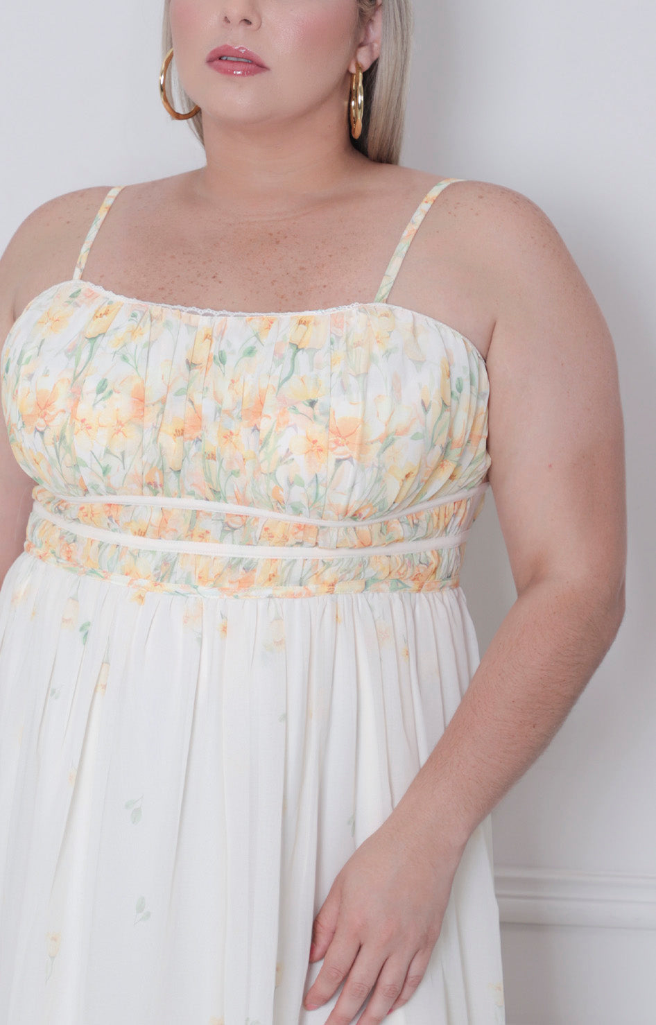 Vestido estampado de flores - VESTIDO LARGO CURVY Boutiquemirel 
