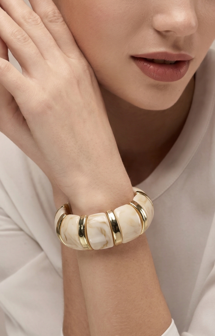 Pulsera color beige - PULSERA Boutiquemirel 