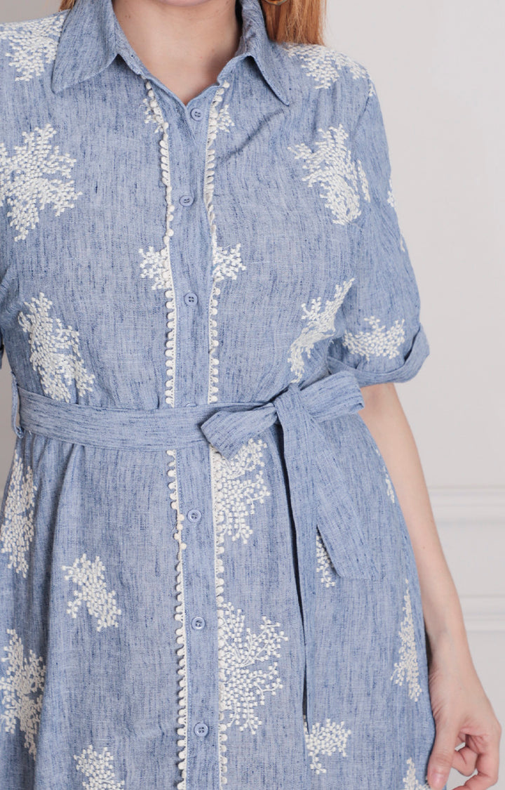Vestido estampado con lazo - VESTIDO LARGO REGULAR Boutiquemirel 