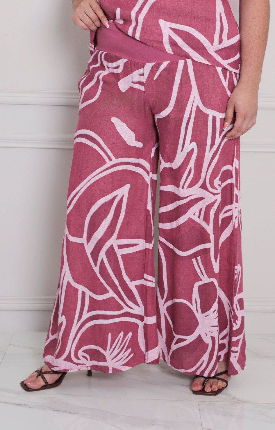 Pantalón rosa estampado - PANTALON Boutiquemirel 