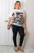 Pantalón skinny negro de mezclilla