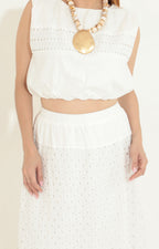 Conjunto bordado blanco - CONJUNTO Boutiquemirel 