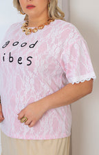 Blusa estampada good vibes