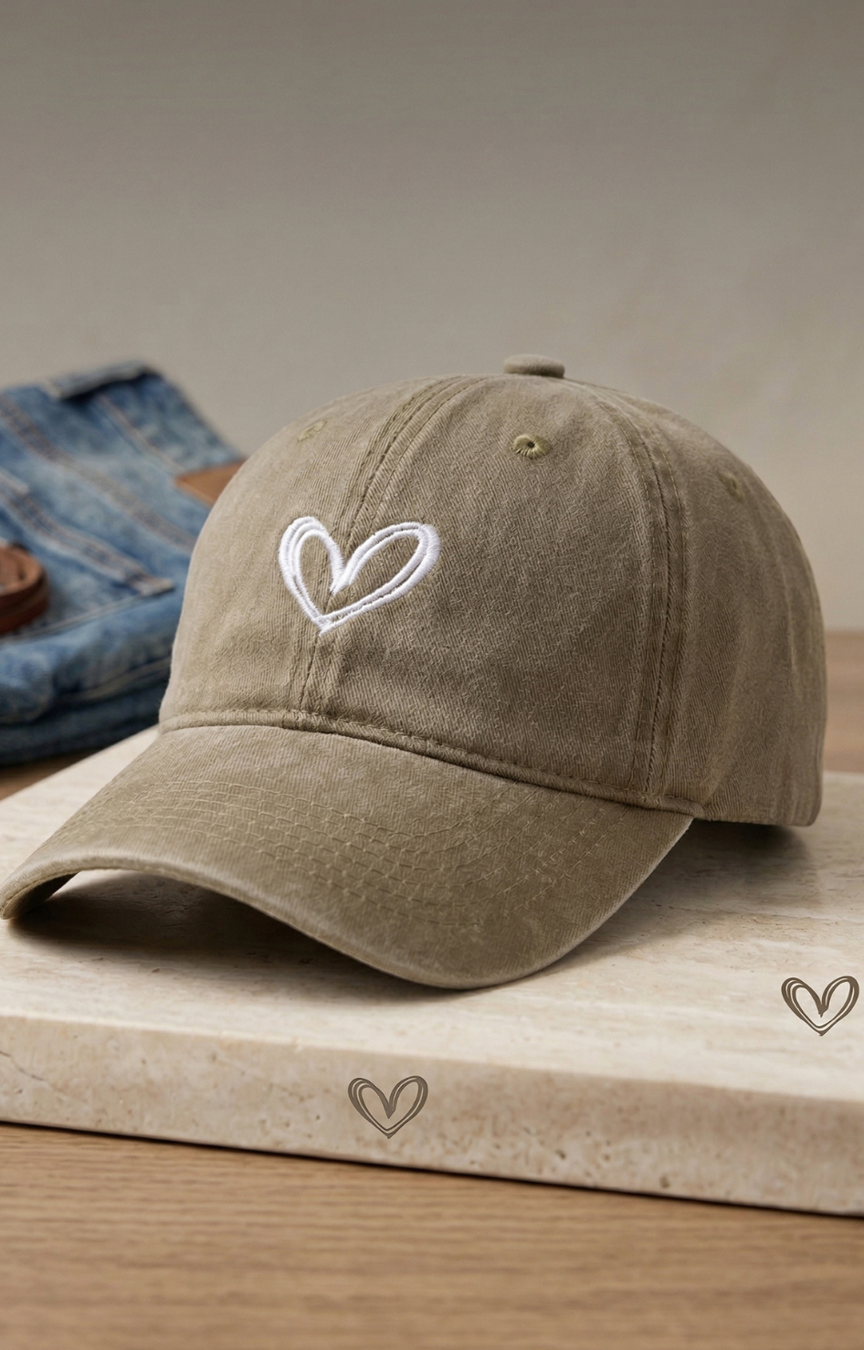 Gorra Bordada con Corazón - GORRAS Boutiquemirel 