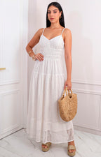 Vestido boho con detalles bordados