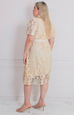 Vestido corto de guipiur - VESTIDO LARGO CURVY Boutiquemirel 