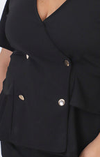 Conjunto negro liso