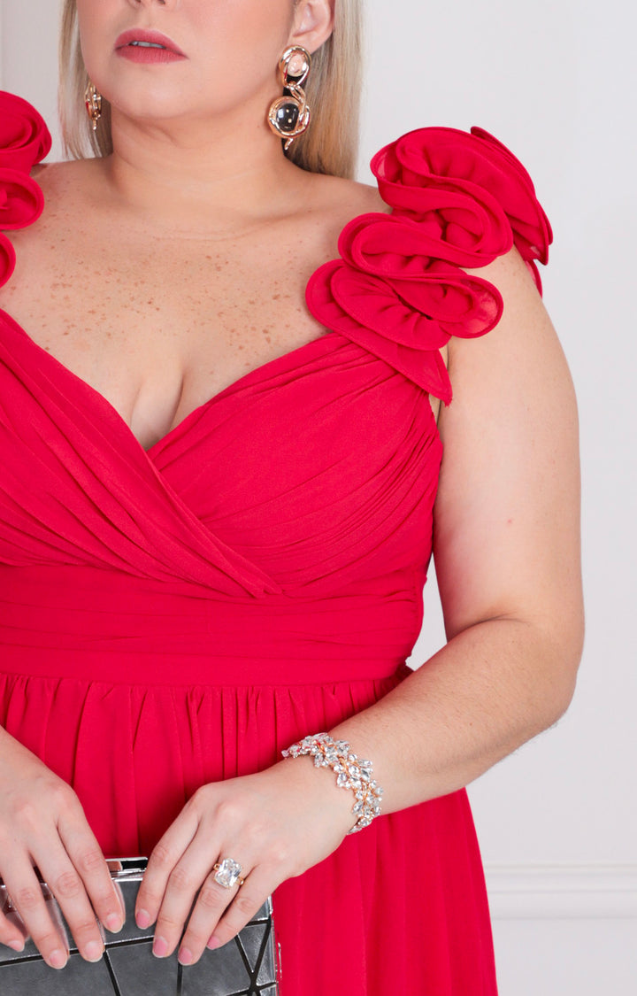 Vestido largo de tirantes - VESTIDO LARGO CURVY Boutiquemirel 