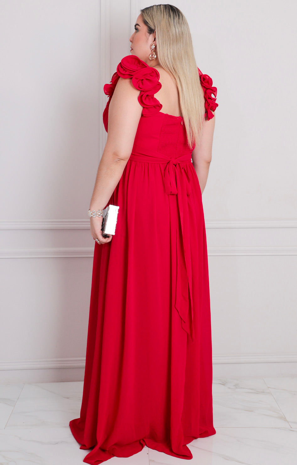 Vestido largo de tirantes - VESTIDO LARGO CURVY Boutiquemirel 