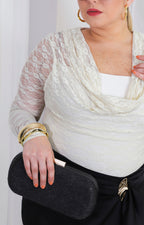 Panty blusa con encaje