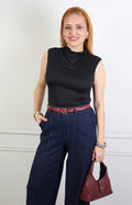 Panty blusa cuello alto sin manga