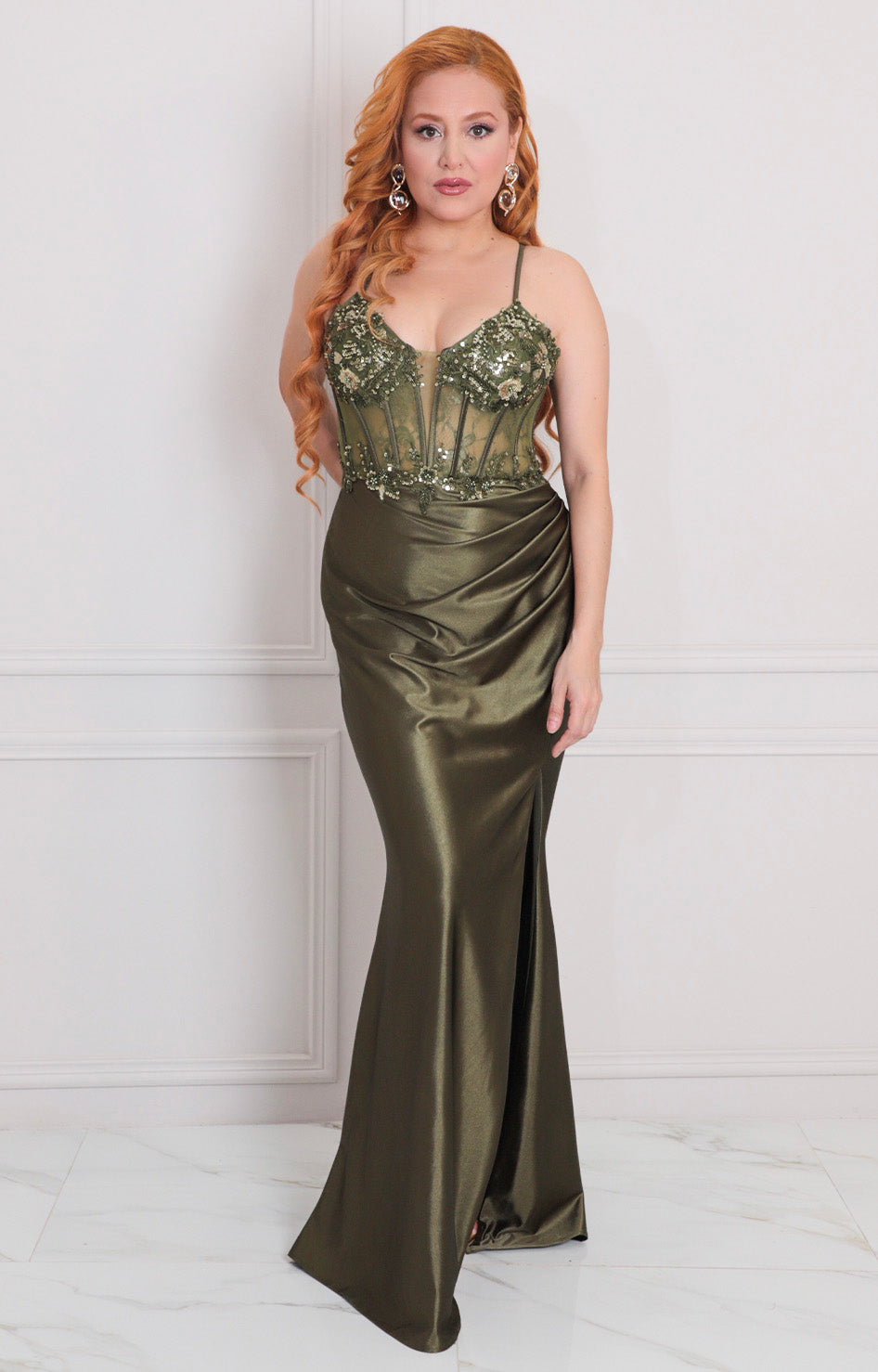 Vestido verde de tirantes - VESTIDO LARGO REGULAR Boutiquemirel 