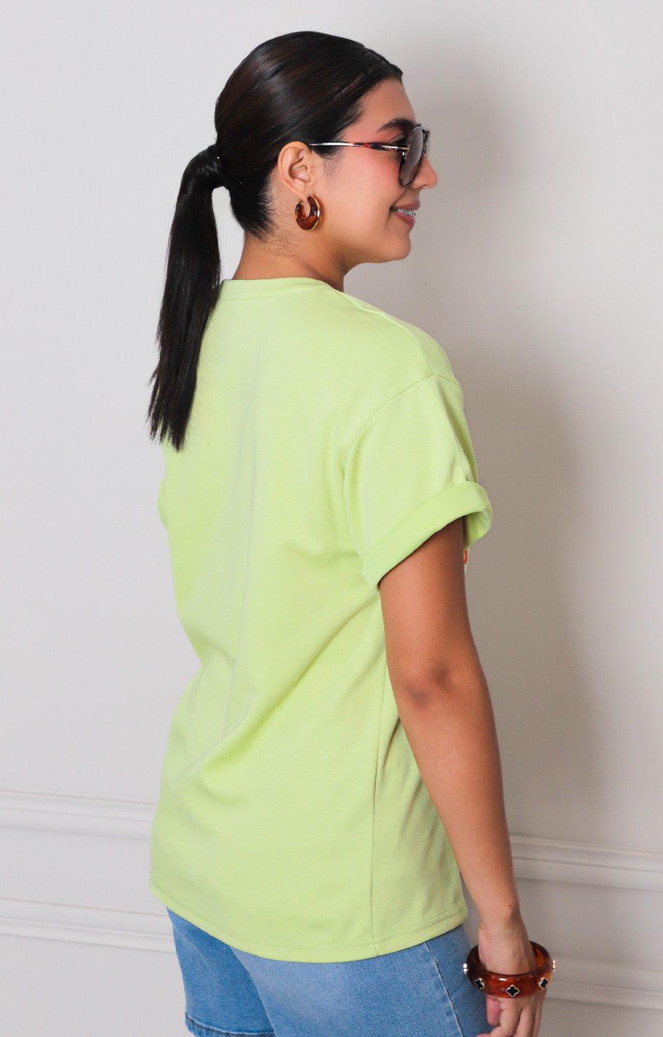 Blusa verde estampada - BLUSAS REGULAR Boutiquemirel 