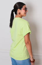 Blusa verde estampada - BLUSAS REGULAR Boutiquemirel 