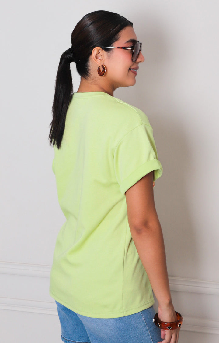 Blusa verde estampada - BLUSAS REGULAR Boutiquemirel 
