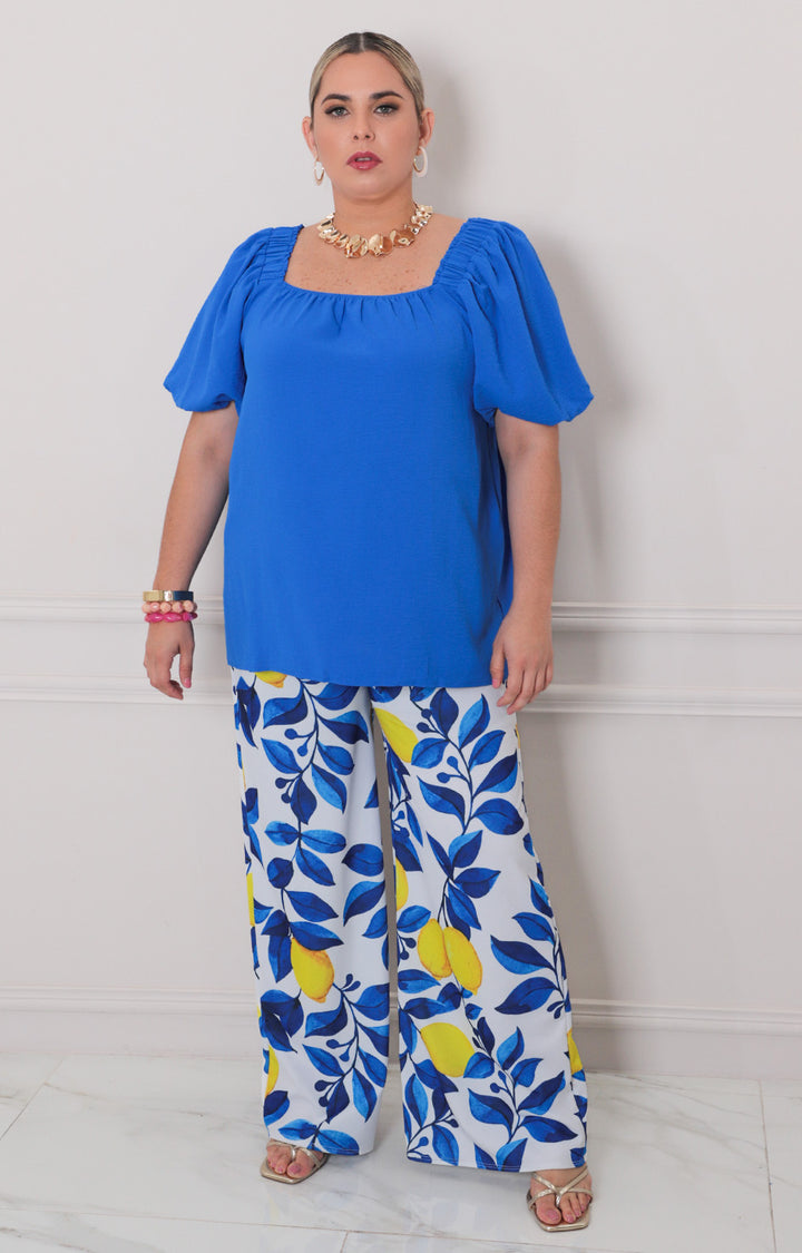 Pantalon recto estampado - PANTALON CURVY Boutiquemirel 