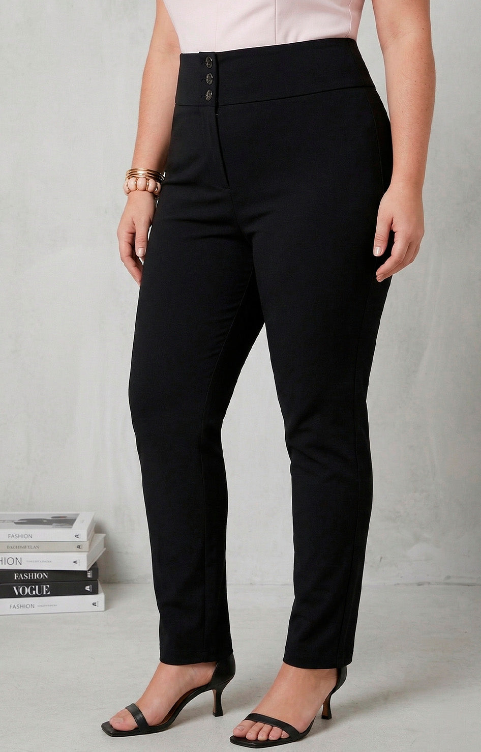 Pantalón recto negro - PANTALON XL Boutiquemirel 