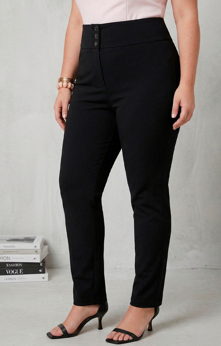 Pantalón recto negro - PANTALON XL Boutiquemirel 