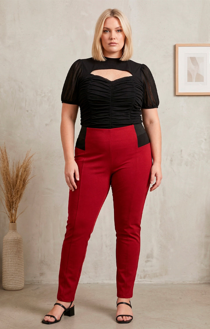 Pantalón rojo con resorte - PANTALON XL Boutiquemirel 