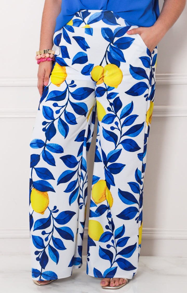 Pantalon recto estampado - PANTALON CURVY Boutiquemirel 