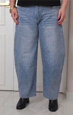 Pantalón de mezclilla con brillos