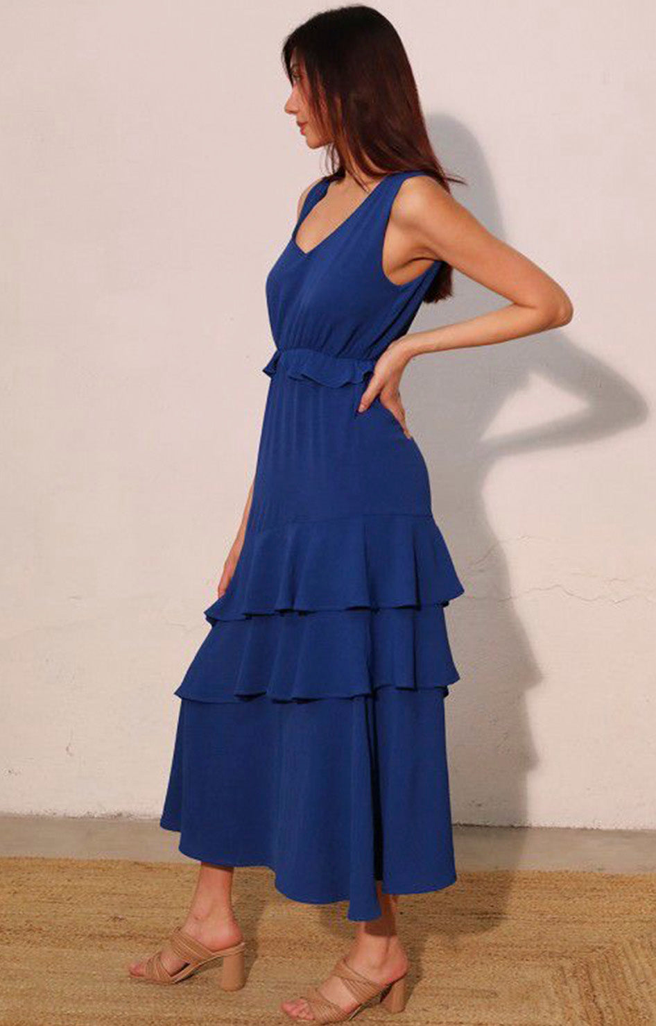 V*1-26*TYCHE*D-9094*ROYAL - VESTIDO LARGO REGULAR Boutiquemirel 